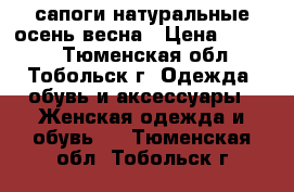 сапоги натуральные осень-весна › Цена ­ 4 000 - Тюменская обл., Тобольск г. Одежда, обувь и аксессуары » Женская одежда и обувь   . Тюменская обл.,Тобольск г.